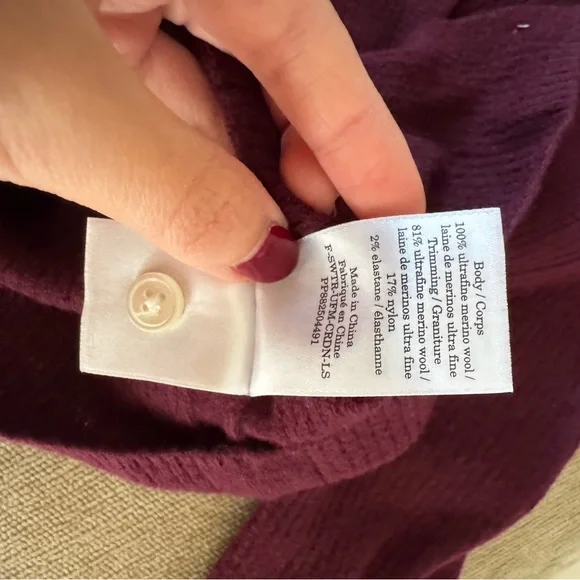 Everlane Wool Cardigan Top - Picture 3 of 3